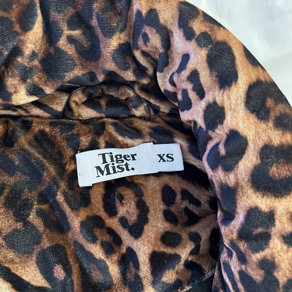 Tiger Mist Cheetah Print Bomber PufferJacket - Picture 4 of 4